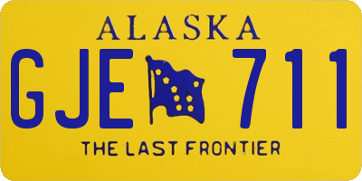 AK license plate GJE711