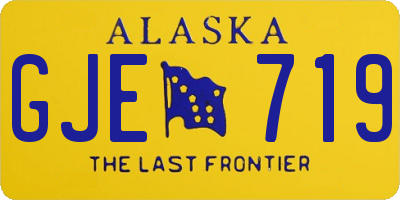 AK license plate GJE719