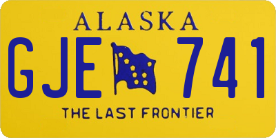 AK license plate GJE741