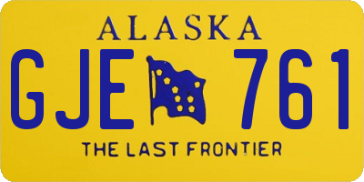 AK license plate GJE761