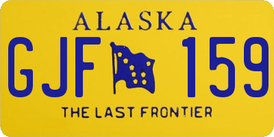 AK license plate GJF159