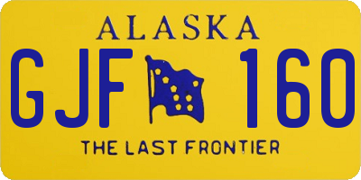 AK license plate GJF160