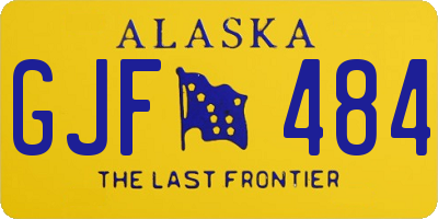 AK license plate GJF484