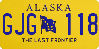 AK license plate GJG118