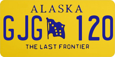 AK license plate GJG120