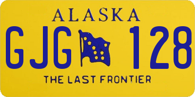 AK license plate GJG128