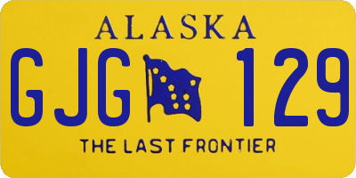 AK license plate GJG129