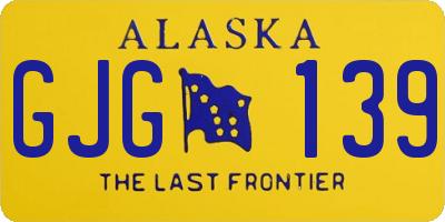 AK license plate GJG139