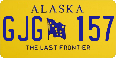 AK license plate GJG157