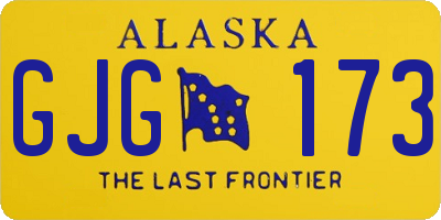 AK license plate GJG173