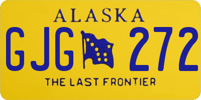 AK license plate GJG272