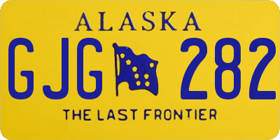AK license plate GJG282