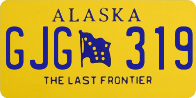 AK license plate GJG319