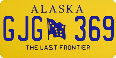 AK license plate GJG369