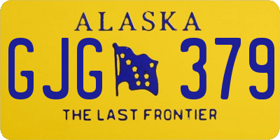 AK license plate GJG379