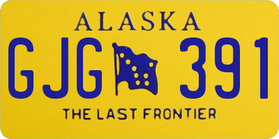 AK license plate GJG391