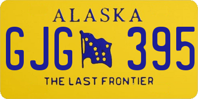 AK license plate GJG395
