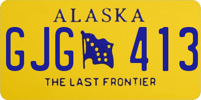 AK license plate GJG413