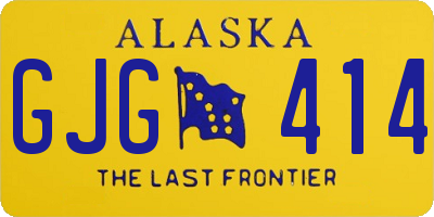 AK license plate GJG414