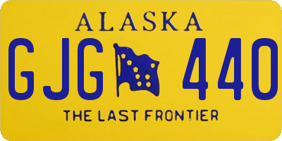 AK license plate GJG440