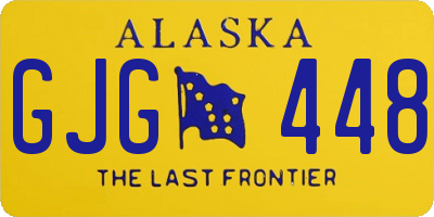 AK license plate GJG448