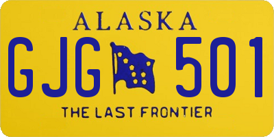 AK license plate GJG501