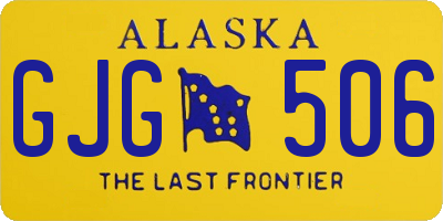 AK license plate GJG506