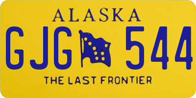 AK license plate GJG544