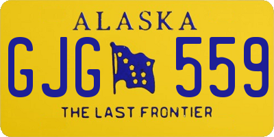 AK license plate GJG559