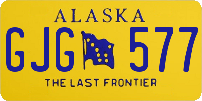 AK license plate GJG577
