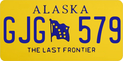 AK license plate GJG579