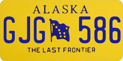 AK license plate GJG586