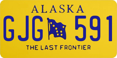 AK license plate GJG591