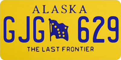 AK license plate GJG629