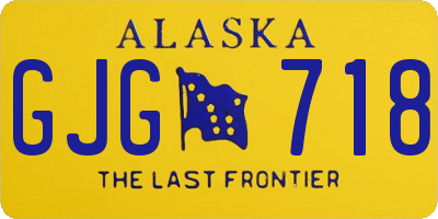 AK license plate GJG718