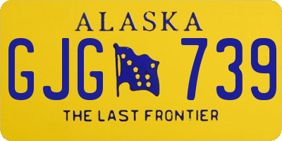 AK license plate GJG739