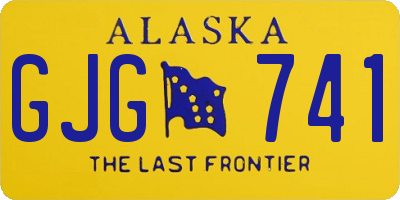 AK license plate GJG741
