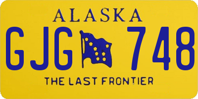 AK license plate GJG748