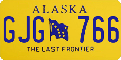 AK license plate GJG766