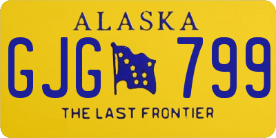AK license plate GJG799