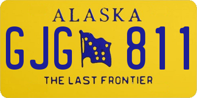 AK license plate GJG811