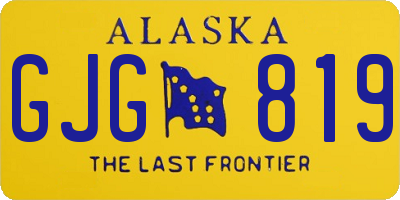 AK license plate GJG819