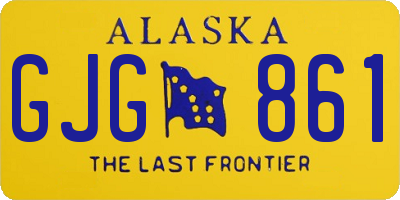 AK license plate GJG861