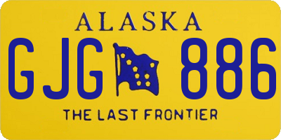 AK license plate GJG886