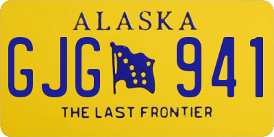 AK license plate GJG941