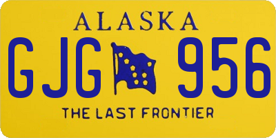 AK license plate GJG956