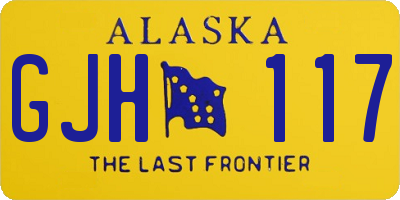 AK license plate GJH117