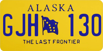 AK license plate GJH130
