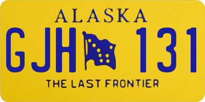 AK license plate GJH131