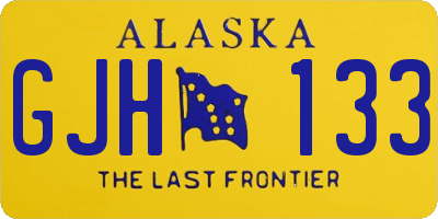 AK license plate GJH133